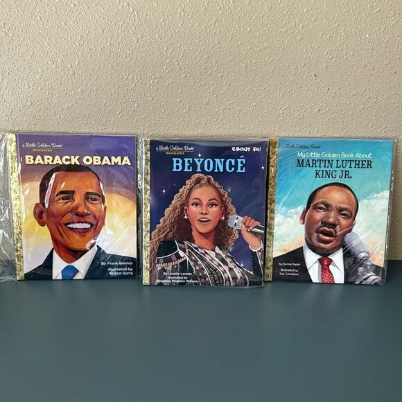 Little Golden Book Lot of 3 Barack Obama, Beyonce & Martin Luther King Jr. *NEW* - Picture 2 of 9